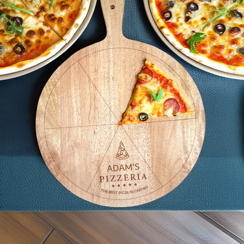 Personalised Pizza Board - Slices Best Pizza in Cardiff